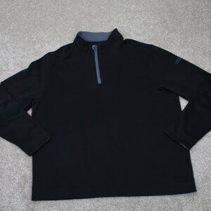 Chase 54‎ Sweatshirt Mens 2XL XXL Black 1/4 Zip Poly Stretch L/S Golf Pullover